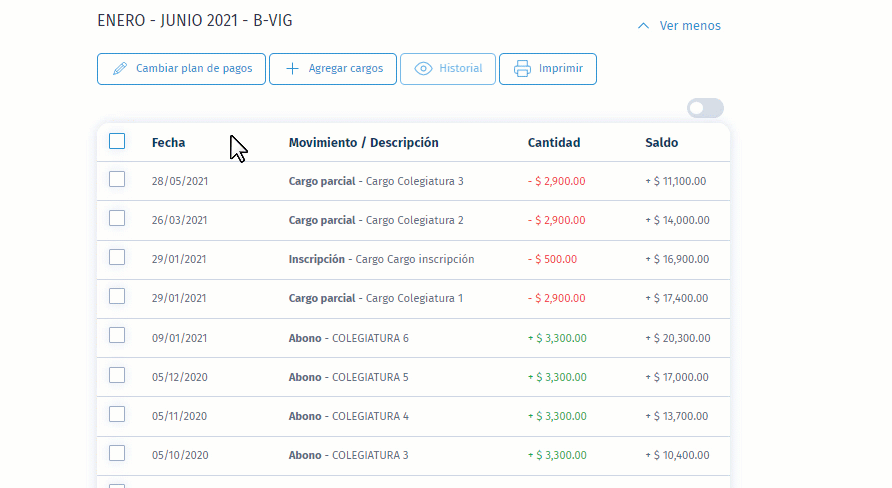 Cambiar plan pagos Cambiar plan pagos