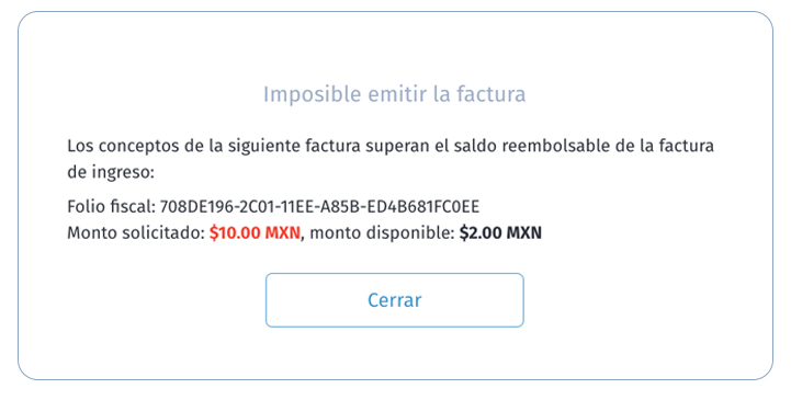 Alerta factura egreso Alerta factura egreso