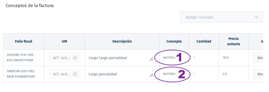 Factura masiva Factura masiva