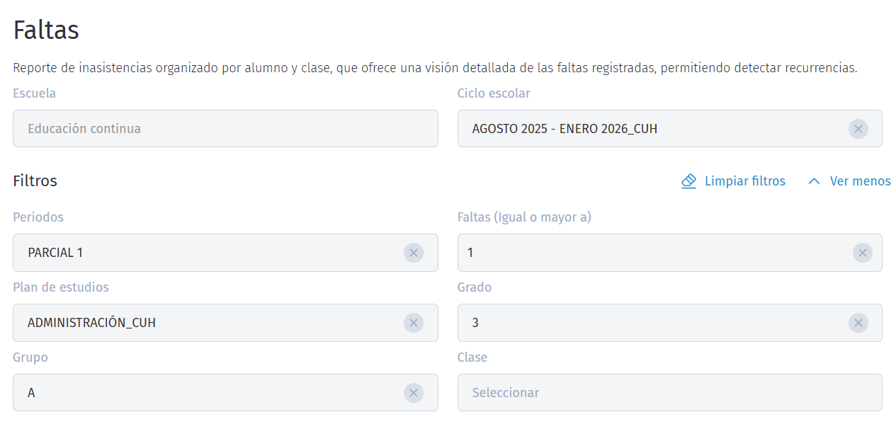 faltas
